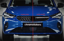 Folie Sticker in Chrom Optik passt für Kühlergrill Opel Corsa F ab 06/2019