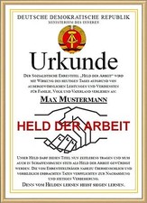 DDR, Held der Arbeit mit