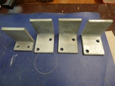 Stahlwinkel 10x10x1cm massiv verzinkt 4 Stück Gewicht ca. 4,6kg NEU