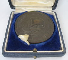 Alte Bronze Sport Medaille