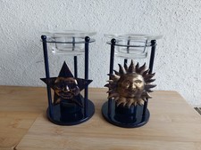 Duftlampe  aus Metall und Glas