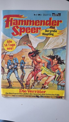 Comic flammender speer - flammender,