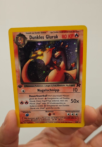 Dunkles glurak edition holo - 1.,