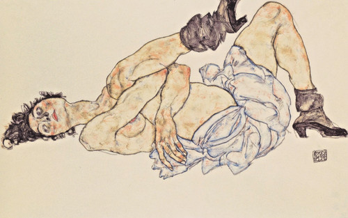 Egon schiele liegender - schiele,