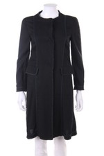 D&G DOLCE & GABBANA Coat Fringes I 40 = D 34 black