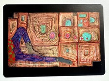 Postkarte hundertwasser 1975 - postkarte,