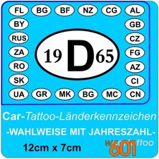 D-Schild Aufkleber