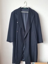 Marineblau Wool Coat Mantel