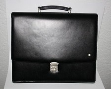 aktentasche leder schwarz