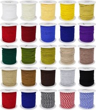 5m / 25m Satinkordel 3mm Gedreht Zierkordel Schmuck Schnur Geflochten Dekoration