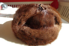 Echtpelzmütze m. Ohrenklappen - Handarbeit v. Hut Breiter München - 80er Jahre