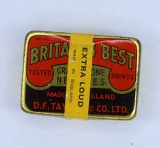 NADELDOSE "Britans Best" -extra laut- ca. 200 Nadeln, Grammophon, 78rpm  D399