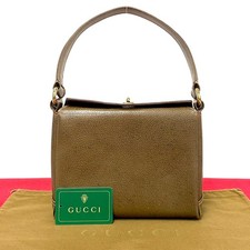 GUCCI Handtasche Leder Braun