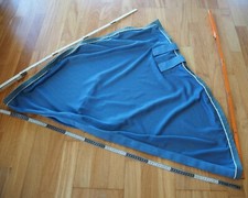 Fliegen Halsteil Fliegenhalsteil für Pferdedecken Gr. L Ekzem Flyaway blau grau