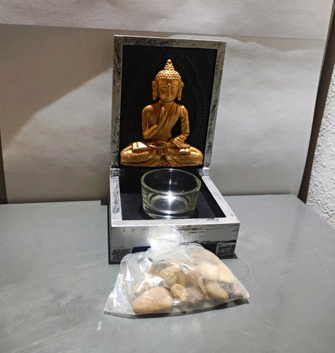 Buddha teelichthalter - buddha,