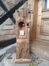 Altholz Lampe 88 cm Windlicht Fachwerk ,Stimmungslicht Eiche Stehlampe , Leuchte