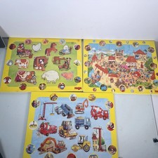 HABA childrens puzzle lot of 3