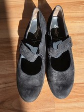 Semler Ballerina Gr. 40 6,5 schwarz Nubukleder Schuhe neuw. Zustand