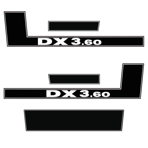 Deutz dx3 aufkleber - deutz, dx3.60