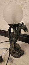 Tischleuchte Drachen Figur Gothic Kunsstein Barock Gebraucht