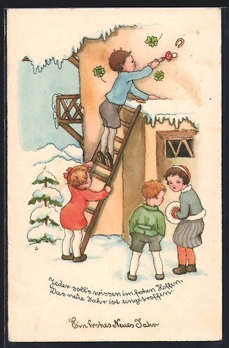 Künstler liesel - künstler-ak,