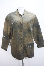 Stickerei Lederjacke Lammnappa