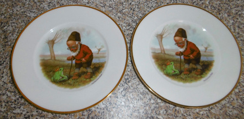 Porzellan teller - 2x,