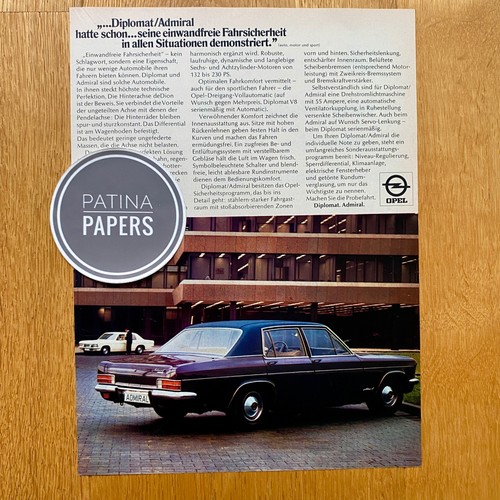 1971 opel admiral - opel, &