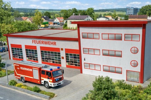 87 feuerwehrhaus - ho/1:87,