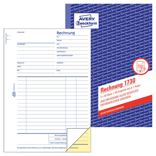 Avery zweckform rechnung - avery,