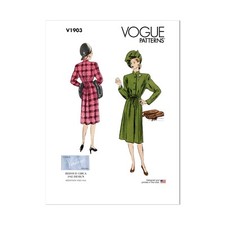 Vogue Schnittmuster V1903 - Vintage ca. 1945 - Mantelkleid - Stil der 40er Jahre