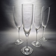 4x Kristall Sektflöten