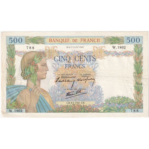 Frankreich 500 francs la - 500, francs,