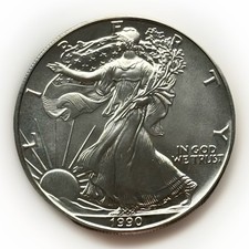 FEIN SILBER AMERICAN EAGLE-1-DOLLAR-STGL-SAMMLER-INVESTOREN-ORIGINAL