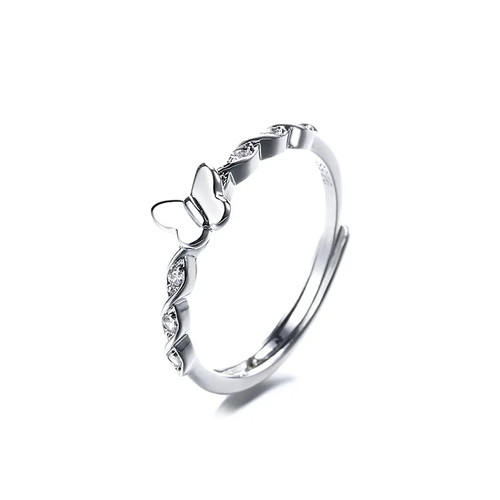 Ring herz schmetterling - ring, mit