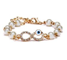 Armband Perlenarmband türkisches magisches Auge Nazar Evil Eye boncuk Strass 