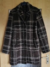 Damen Mantel "BERND BERGER"Gr.:40 braun kariert neu ohne Etikett
