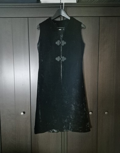 Samt weste lang vintage - weste,