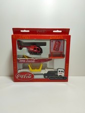 Coca Cola Powerboat Heli Set 2002 Vintage Diecast Mercedes Truck LKW