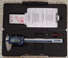 ATORN Messschieber IP40 elektronisch 150 mm Tiefenmaß rund 1,5mm