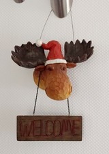 Elchkopf mit Mütze Wanddeko