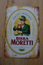 BIRRA MORETTI Bier Blechschild