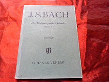 BACH Das Wohltemperierte Klavier Teil 2 Urtext Noten für Klavier Henle Verlag