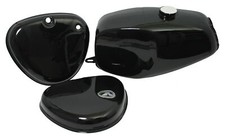Lackset Büffeltank, Hochtank Tank + Seitendeckel schwarz für Simson S50, auch S5