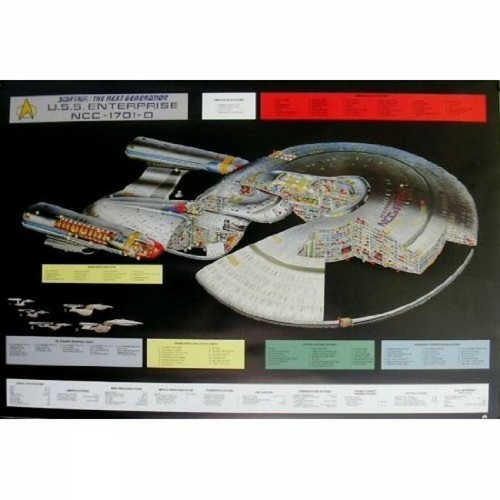 Star trek 1701 cutaway - star,