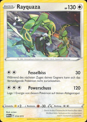 Pokemon karte rayquaza 014 015 - pokemon, 014/015