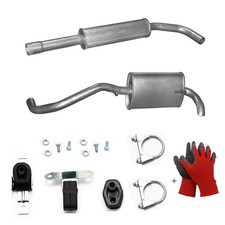 Auspuff Mitteltopf + Endtopf