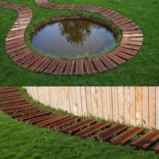 Lärchenholz-Gartenweg