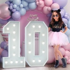 Leuchtende Zahl 10 LED Deko