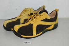 FOOTPRINTS UNISEX Halbschuhe Riga Mocca/Gelb Gr. 38 schmal (G3275-A7)